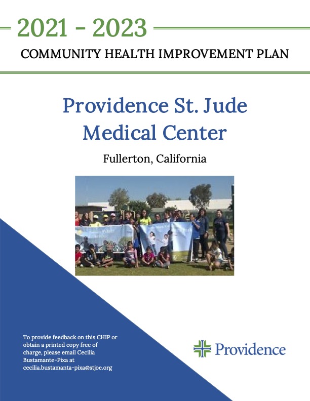 Providence St Jude Medical Center Community Health Improvement Plan 2021-2023