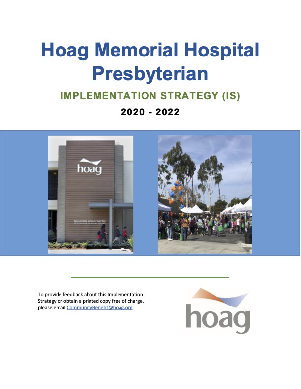 Hoag Implementation Strategy 2020-2022