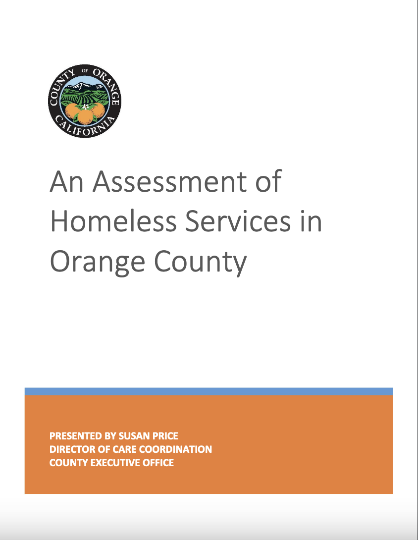 Assessment of Homeless Services in Orange County