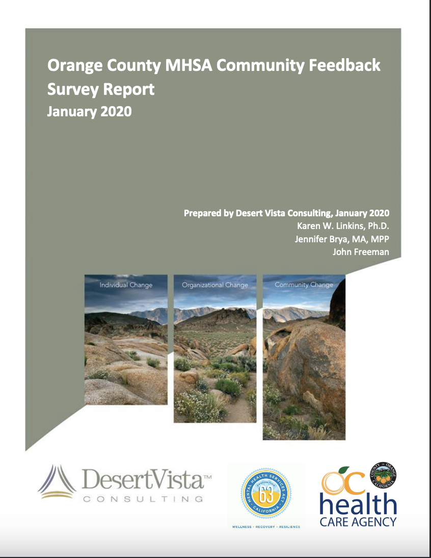 Orange County MHSA Survey Results Report